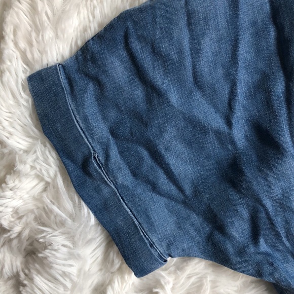 Goodnight Macaroon NWT Patsy Chambray Romper 💙 - Picture 7 of 8